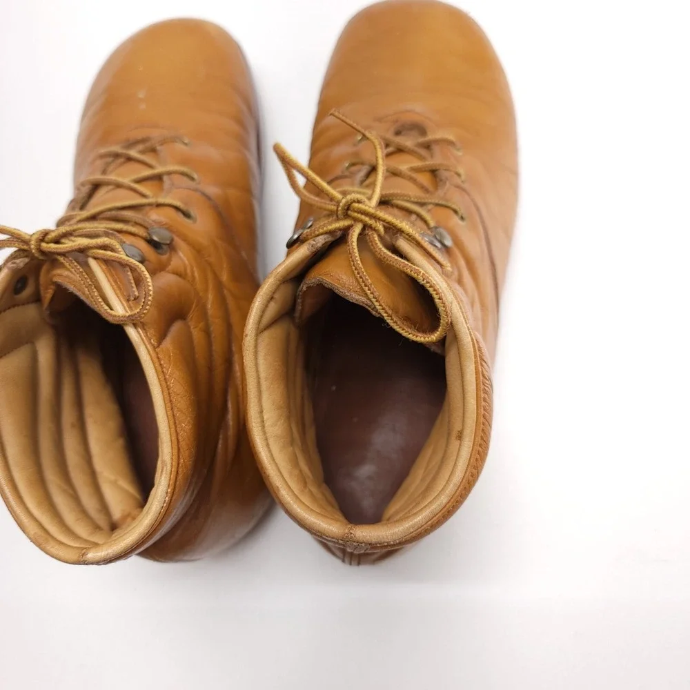 Vintage Roots Men's Leather Shoes Boots‎ 10.5 M Natural Footwear Whiskey Brown